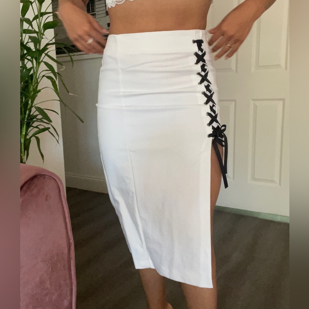 Zara white skirt